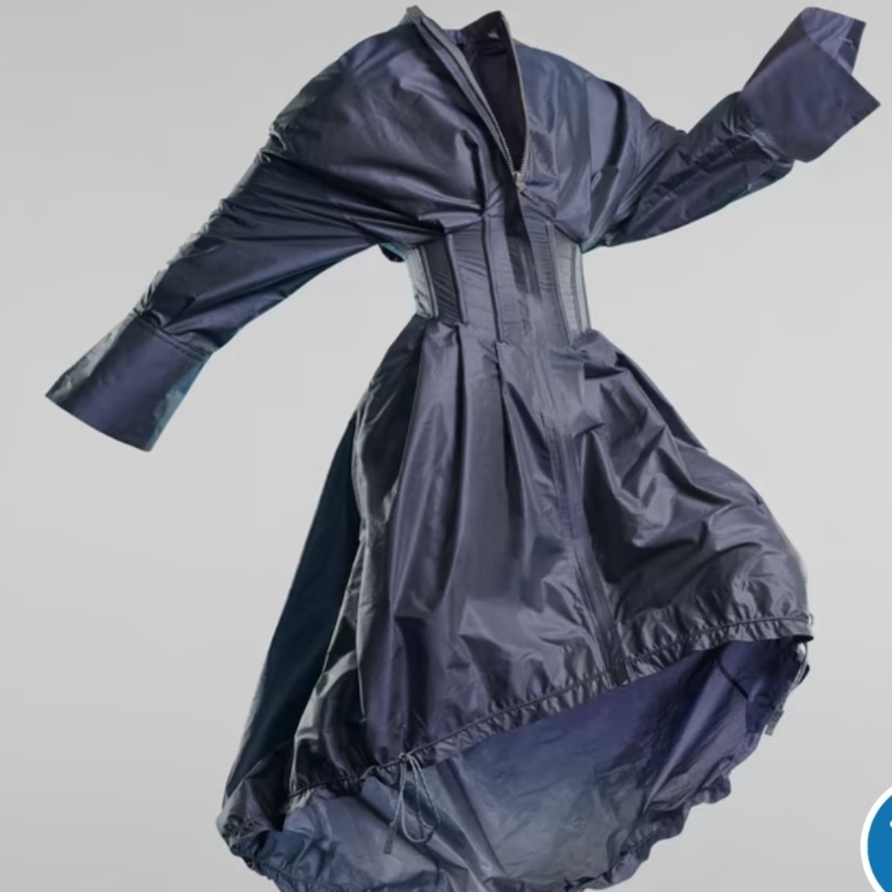 G-Star RAW Blue Corset Dress SZ S. High Low